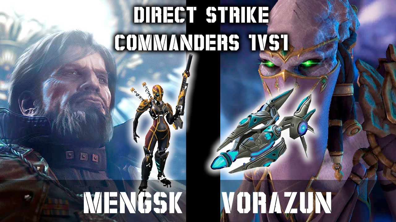 Mengsk vs Vorazun | old/wrong start composition (satisfying emps) | Direct Strike Commanders 1vs1