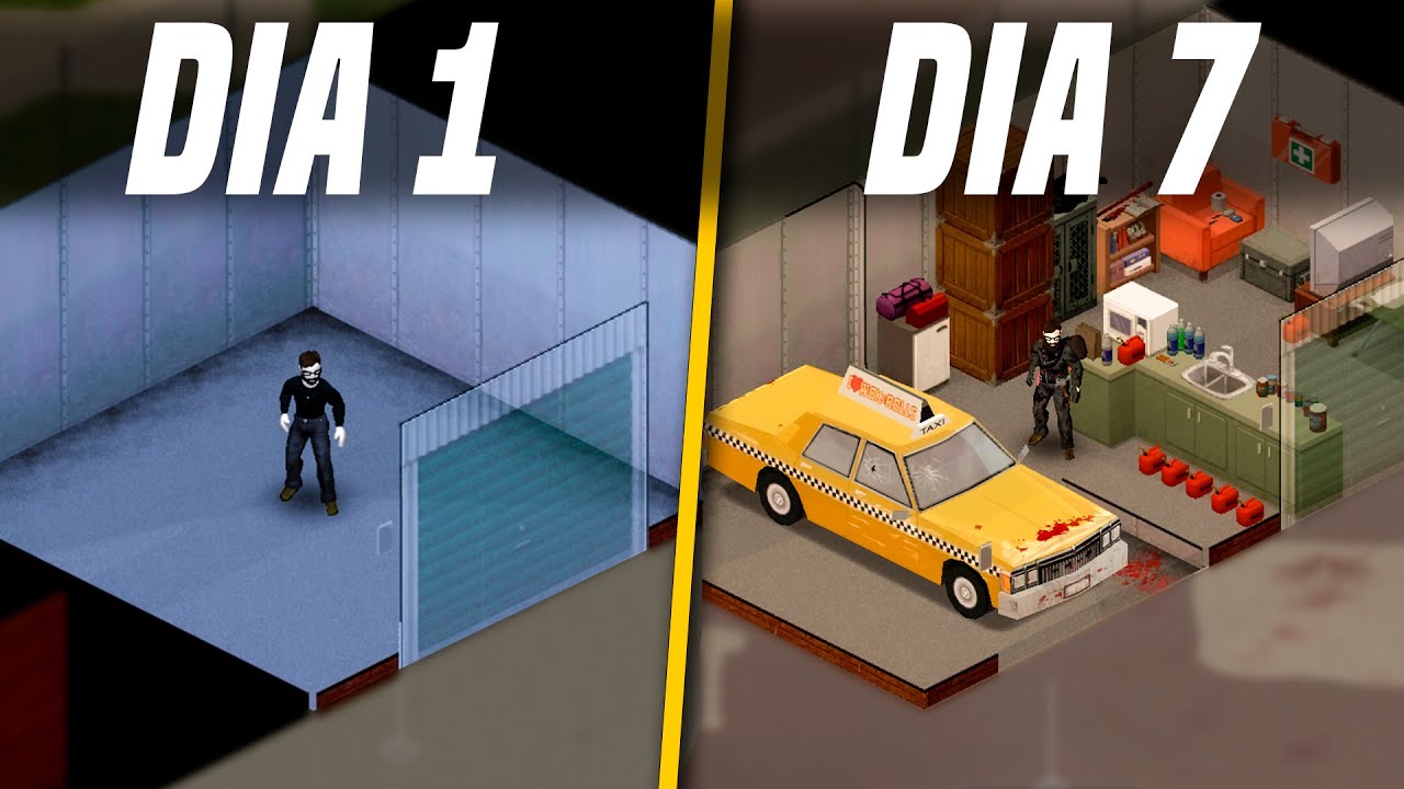 Sobreviví 7 días encerrado en un garage | Project Zomboid Build 42