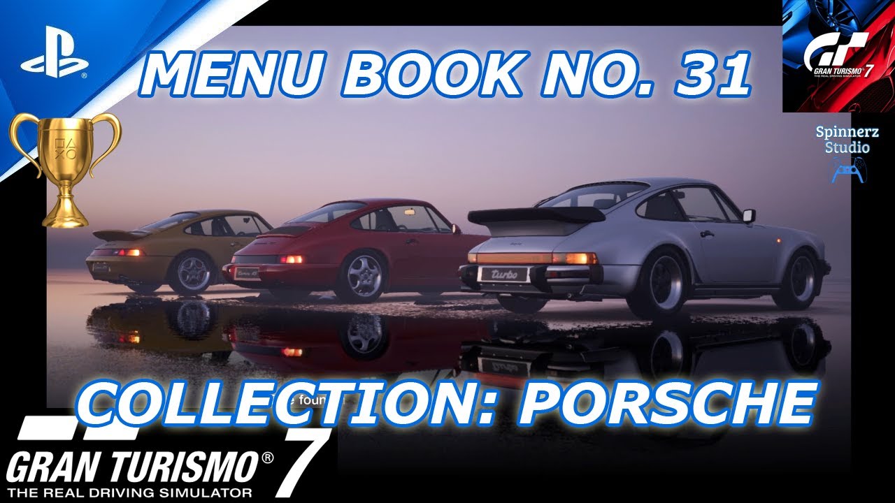 Gran Turismo 7 Cafe Menu Book No. 31 | GT7 Book No. 31 - Collection Porsche