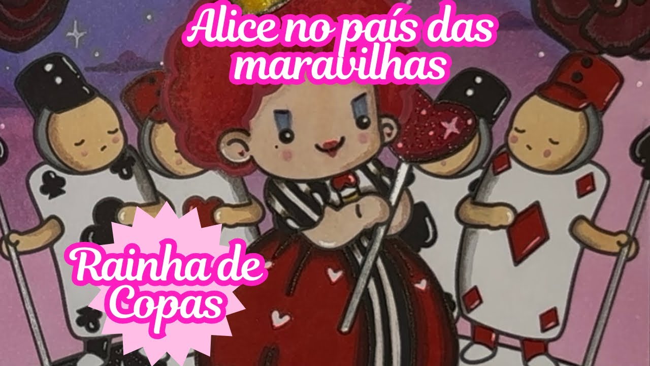Colorindo a Rainha de Copas 👑♥️ | Alice no País das Maravilhas | Guardas Cartas Fiéis