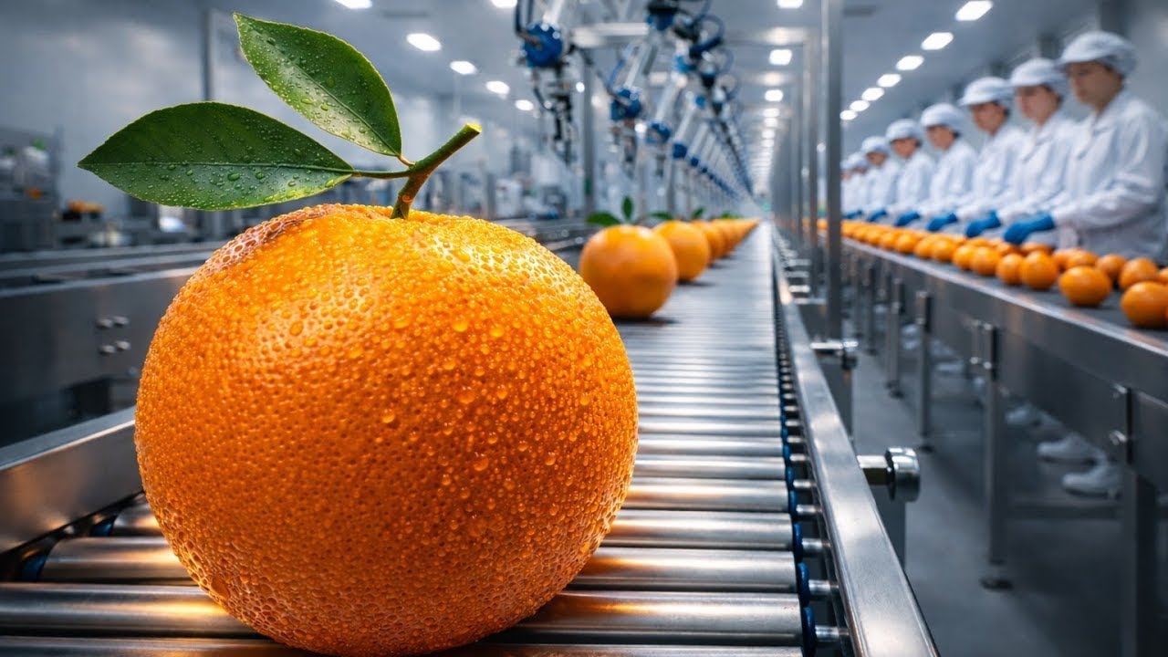 How Orange Juice is Made | Step By Step Process 