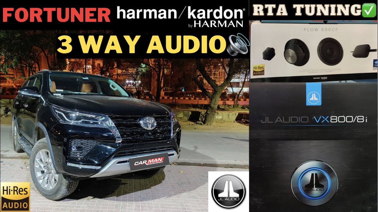 FORTUNER 4x4 loaded with HARMAN KARDON 3 Way ACTIVE Audio Upgrade 🔊 RTA Tuning ✅| CAR MAN INDIA