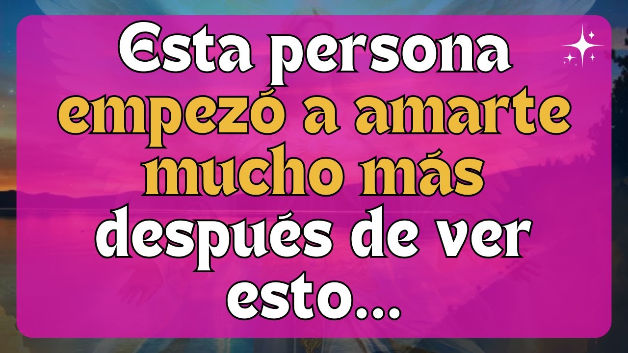 💌 Esta persona empezó a amarte mucho más después de ver esto...