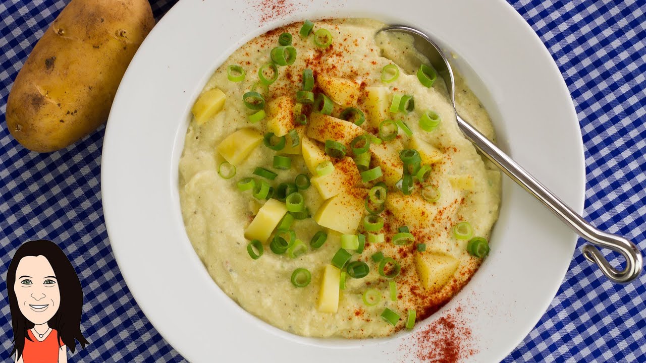 Dairy Free Creamy Potato Soup - Easy Blender Recipe!