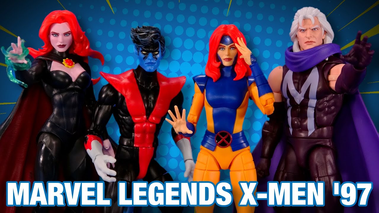 Обзор мультяшной фигурки Marvel Legends X-Men '97 Goblin Queen Nightcrawler Magneto Jean Grey Hasbro