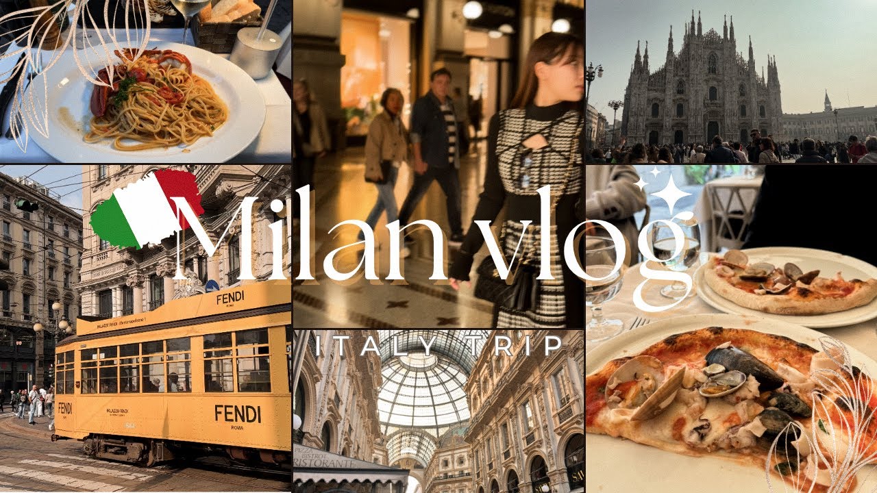 【イタリアVlog🇮🇹】ミラノで1泊2日食べまくりVlog🍕🍝｜本場の味が美味しすぎた✨金額記入あり✍🏻