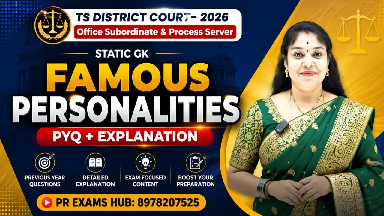 🔥TG High Court 2026 | Static GK: Important Persons MCQs | Most Expected Questions