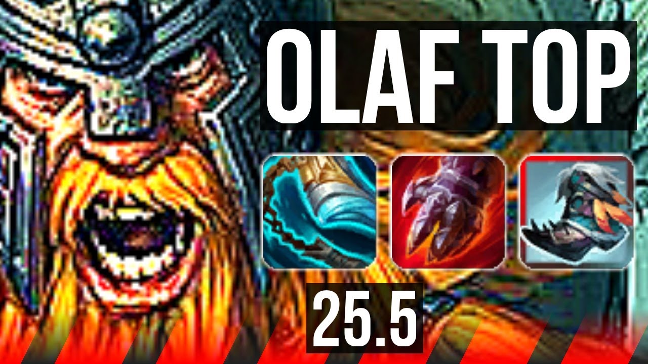 OLAF vs WARWICK (TOP) | 14/0/4, Legendary, 7 solo kills | KR Diamond | 25.5