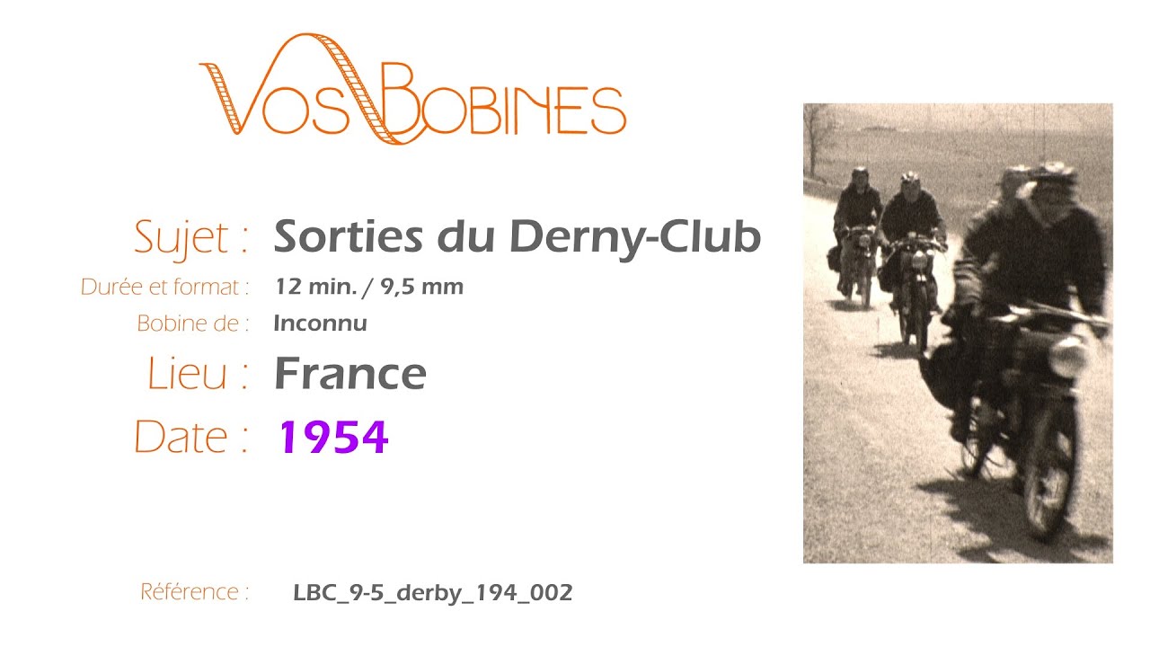 Sorties du Derny-Club 1954