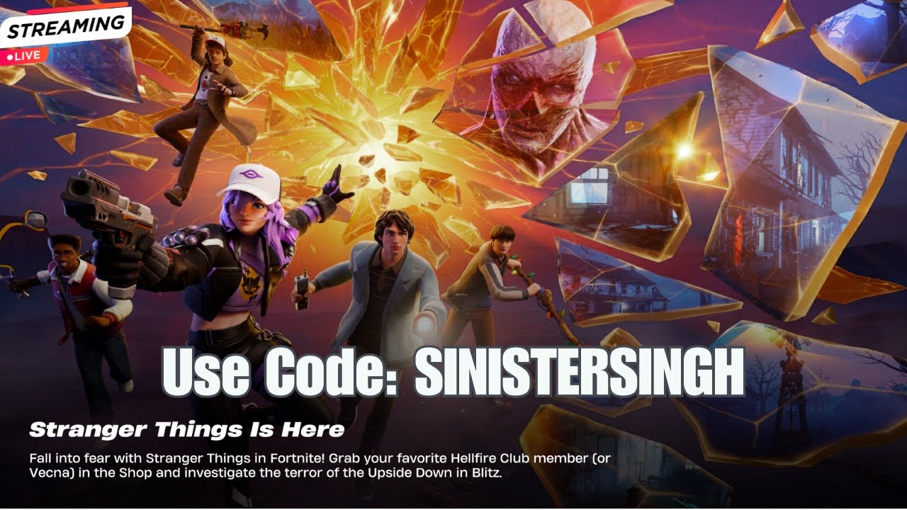🔴*NEW* STRANGER THINGS UPDATE is LIVE | USE CODE SinisterSingh for STRANGER THINGS BUNDLE in SHOP