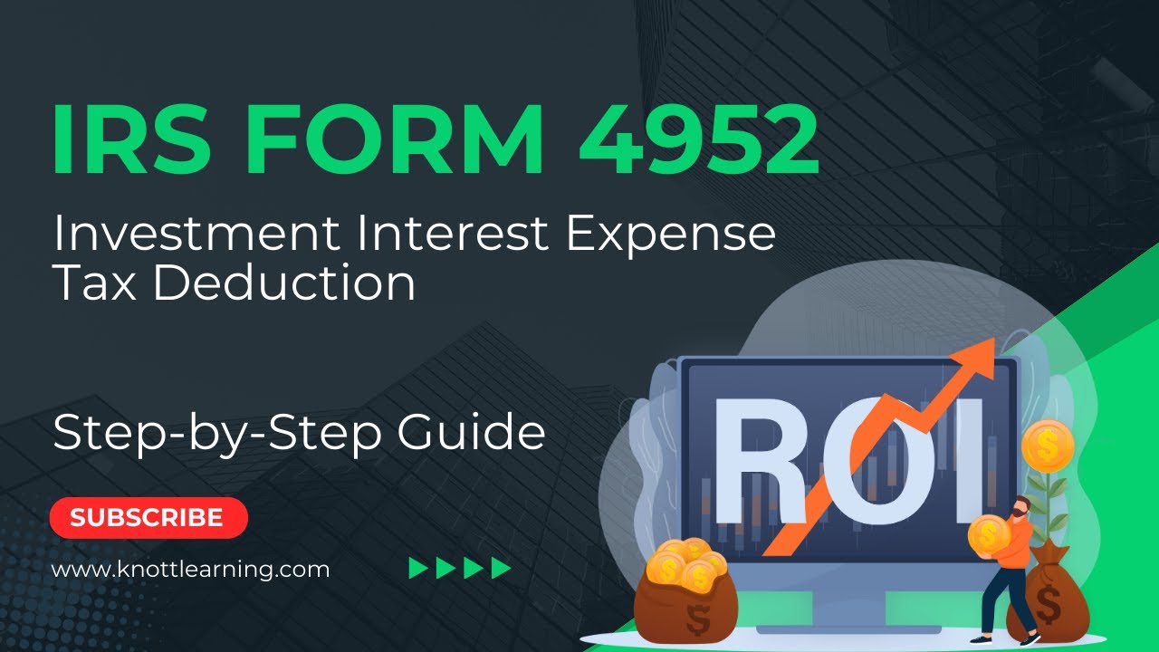 Форма IRS 4952 — Вычет расходов на инвестиционные проценты