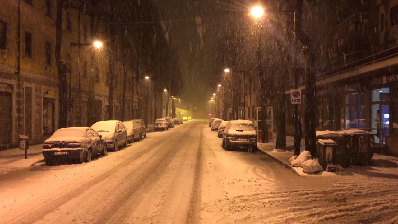 Nevicata Bovisio Masciago 06/02/2015 (01:45)