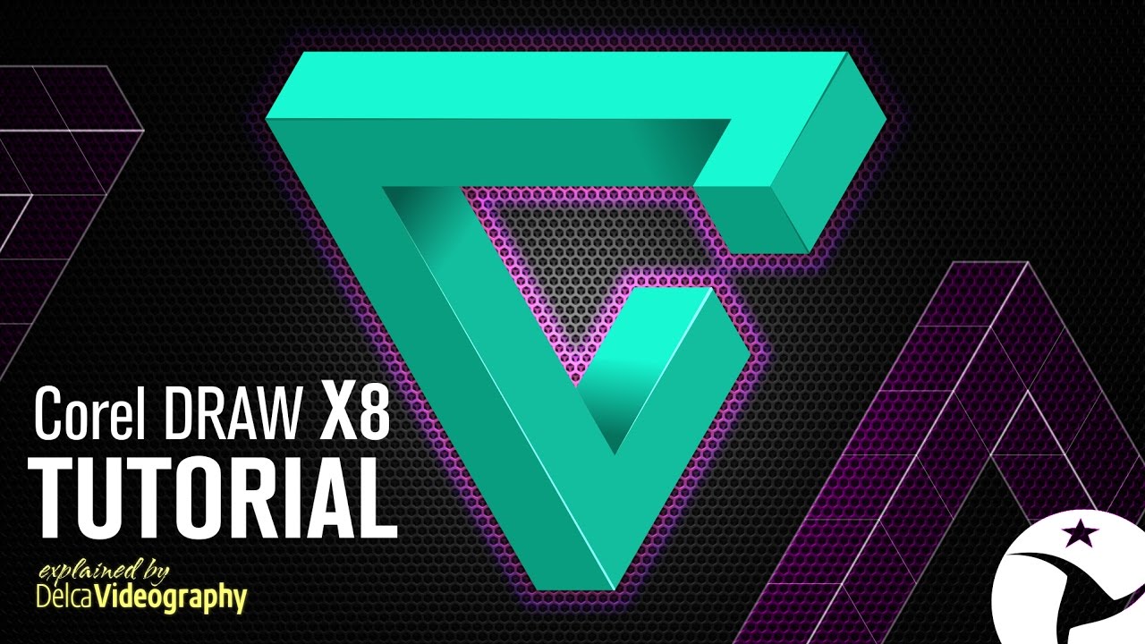 (BÁSICO) TUTORIAL COREL DRAW X6, X7, X8: TRIÁNGULO 3D - ILUSIÓN ÓPTICA