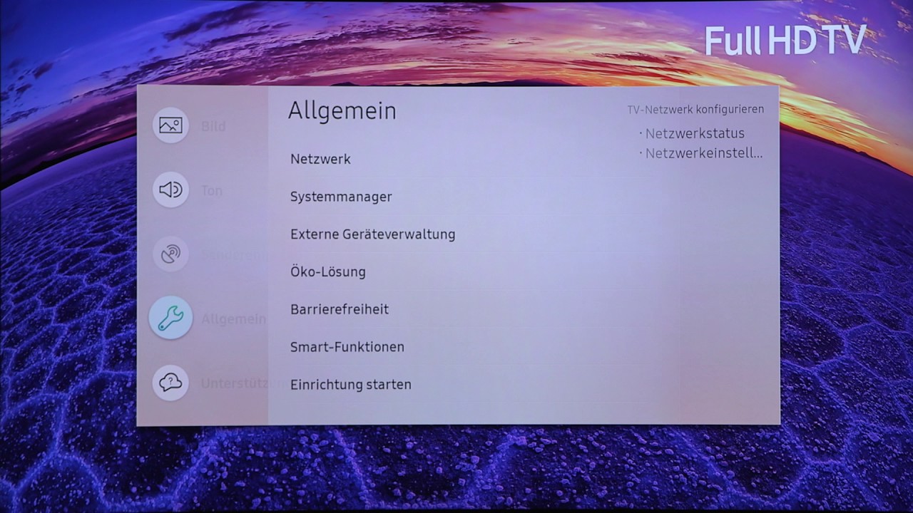 Samsung Smart TV: Samsung Konto