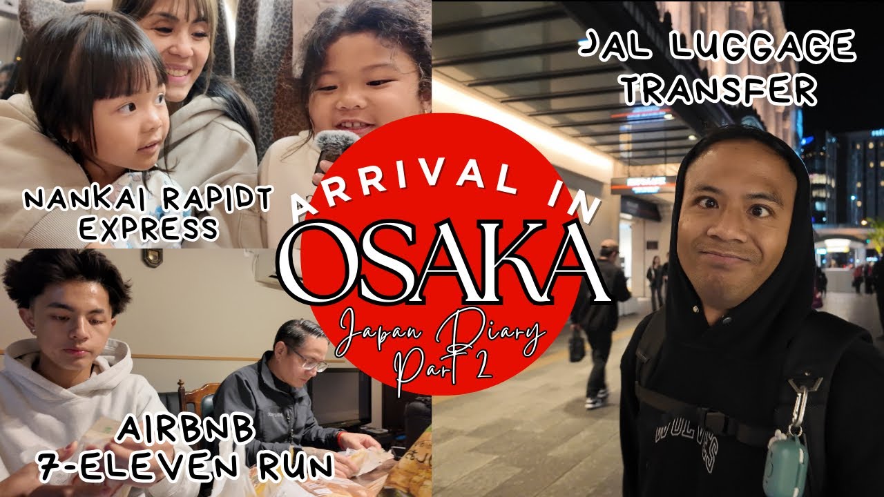 Our Arrival at Kansai Airport | Rapi:t Express to Namba | 711 Snack Run