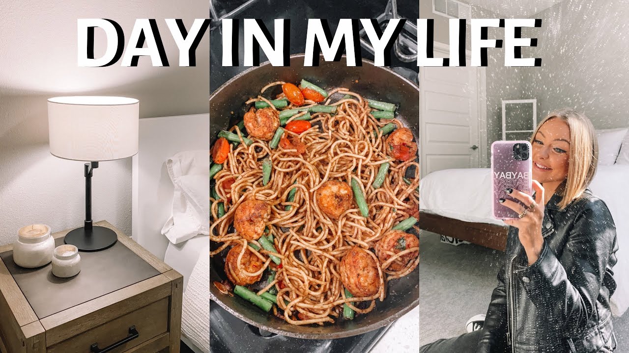 DAY IN MY LIFE LIVING IN LAS VEGAS (BUYING LAMPS, SHRIMP SCAMPI RECIPE, GROCERY HAUL)