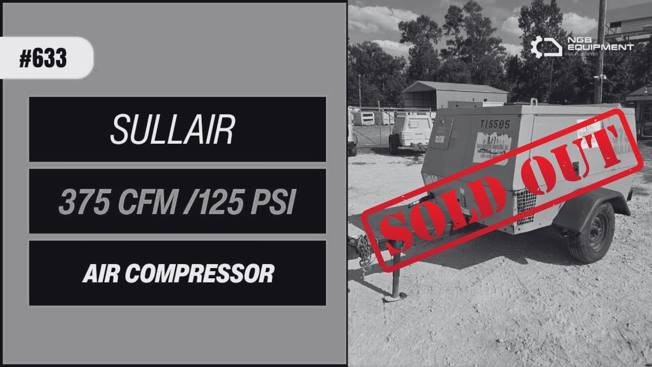 Sullair /John Deere 375 CFM | Air Compressor for Sale | Porter, TX
