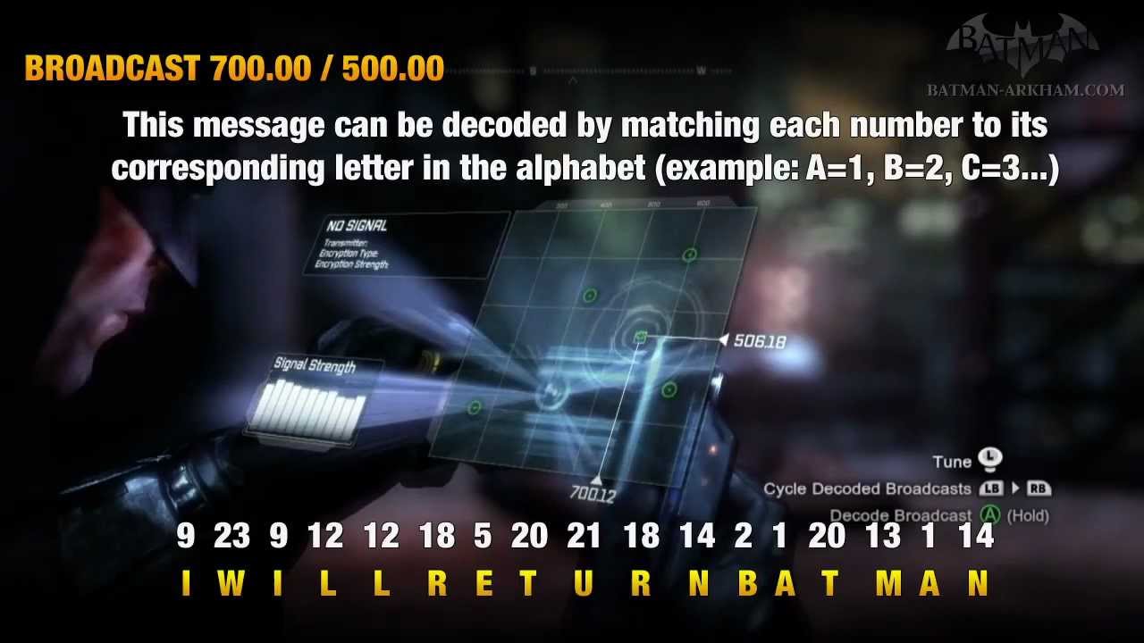 Batman: Arkham City - Easter Egg #4 - Secret Radio Messages