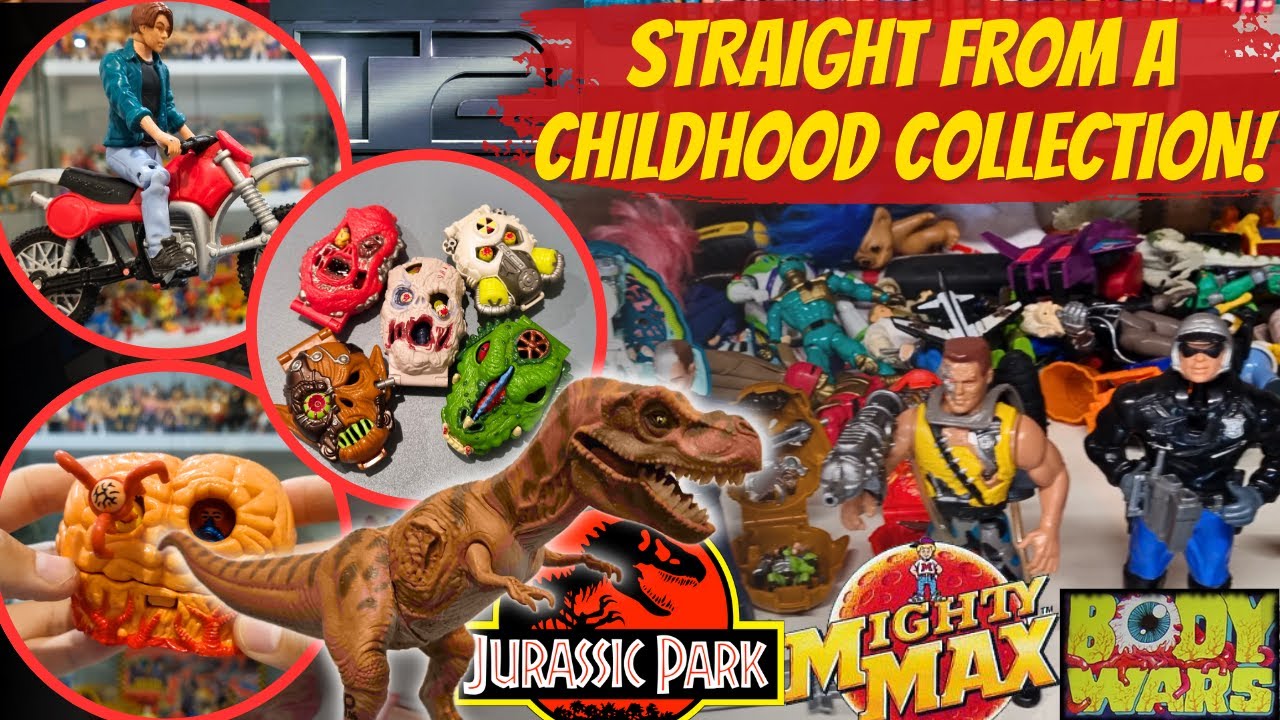 90s Toy Haul from the Childhood Collection of a Friend of the Channel! Mighty Max, T2, Jurassic Park