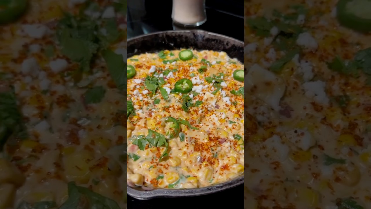 Mexican Street Corn Dip🌽 Super Bowl Food Idea🏈 #partyfood #superbowlfood #easyappetizer #elote