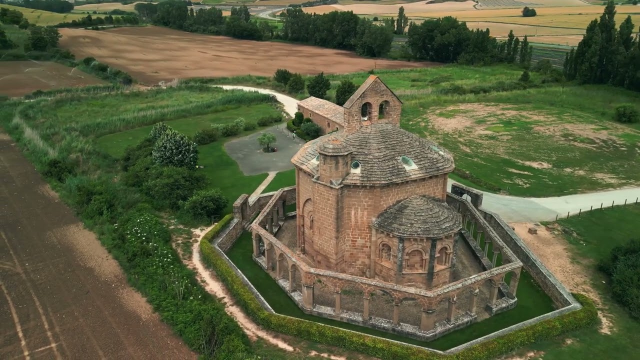 Drone footage in French Camino - Pyrenees + Navarra + Rioja