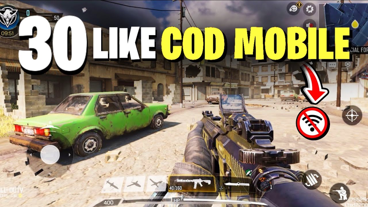 Top 30 Best Offline FPS Games Like COD Mobile For Android | Shooter Games Like COD