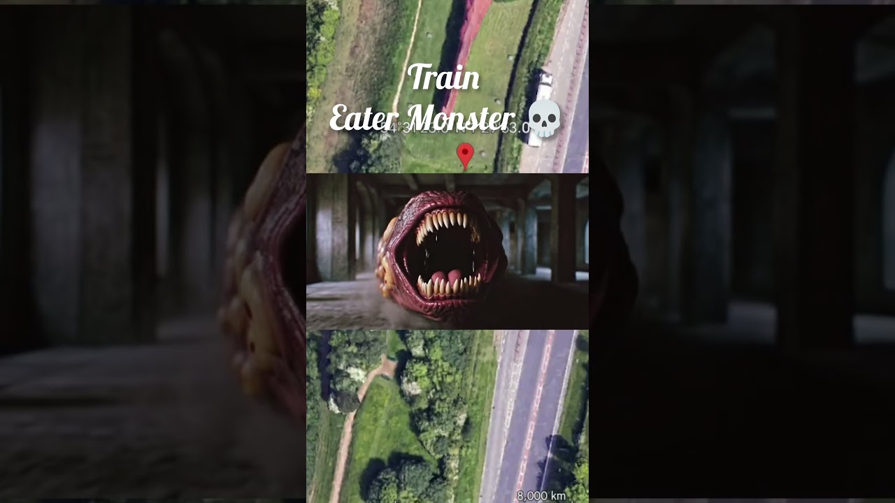 i I Found Train Eater Monster 👺 On Google Earth Map 🗾 
