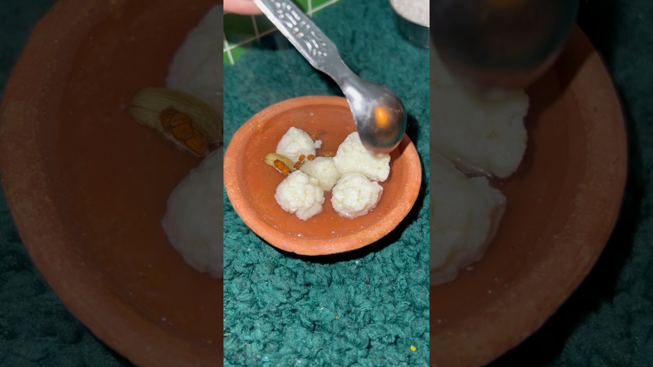 Miniature rasgulla making 