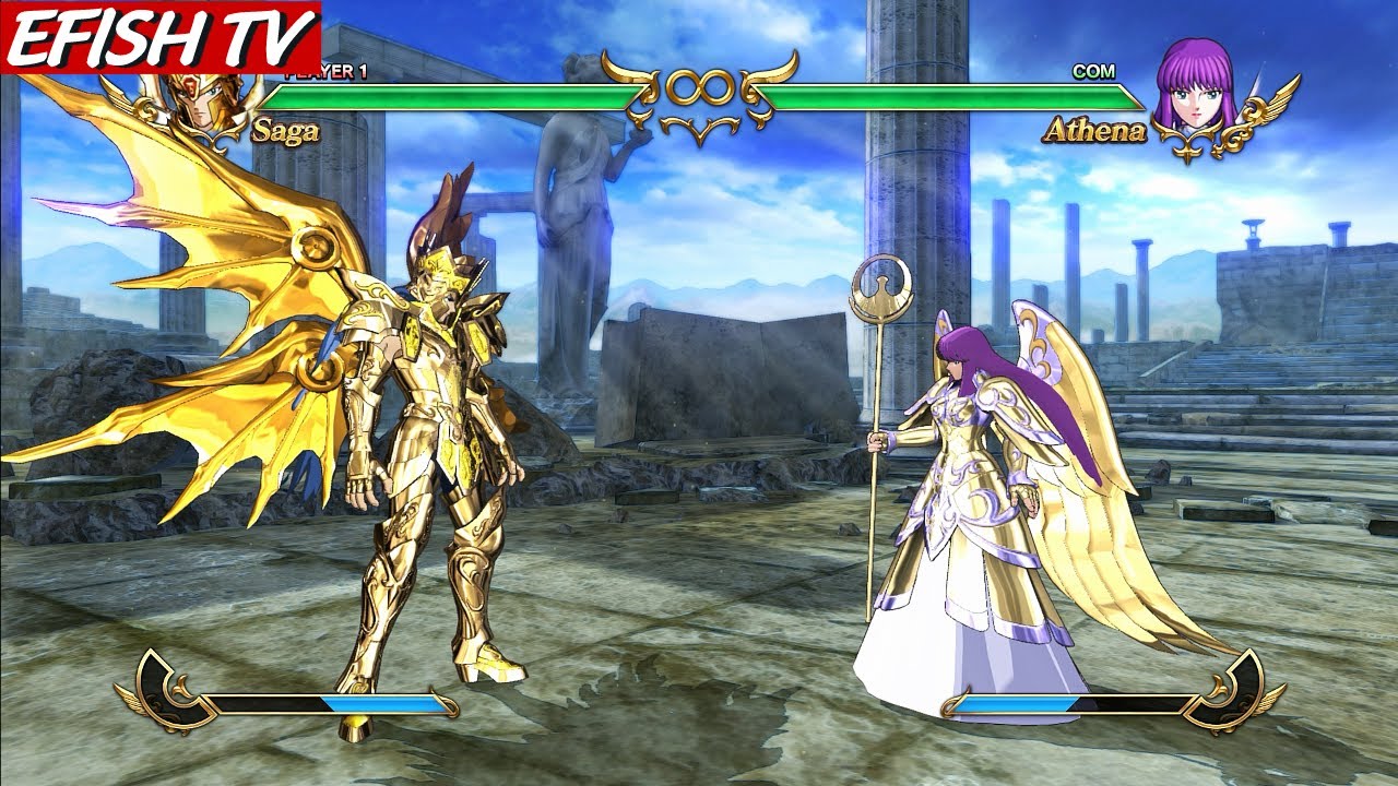 Gemini Saga God Cloth vs Athena (Hardest AI) - Saint Seiya: Soldiers' Soul