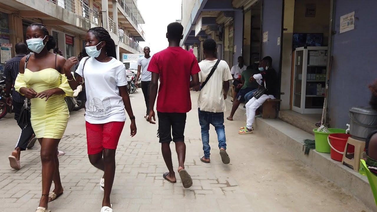 WALK| BUSY MARKET DAY IN TEMA ACCRA GHANA AFRICAN WALK VIDEOS