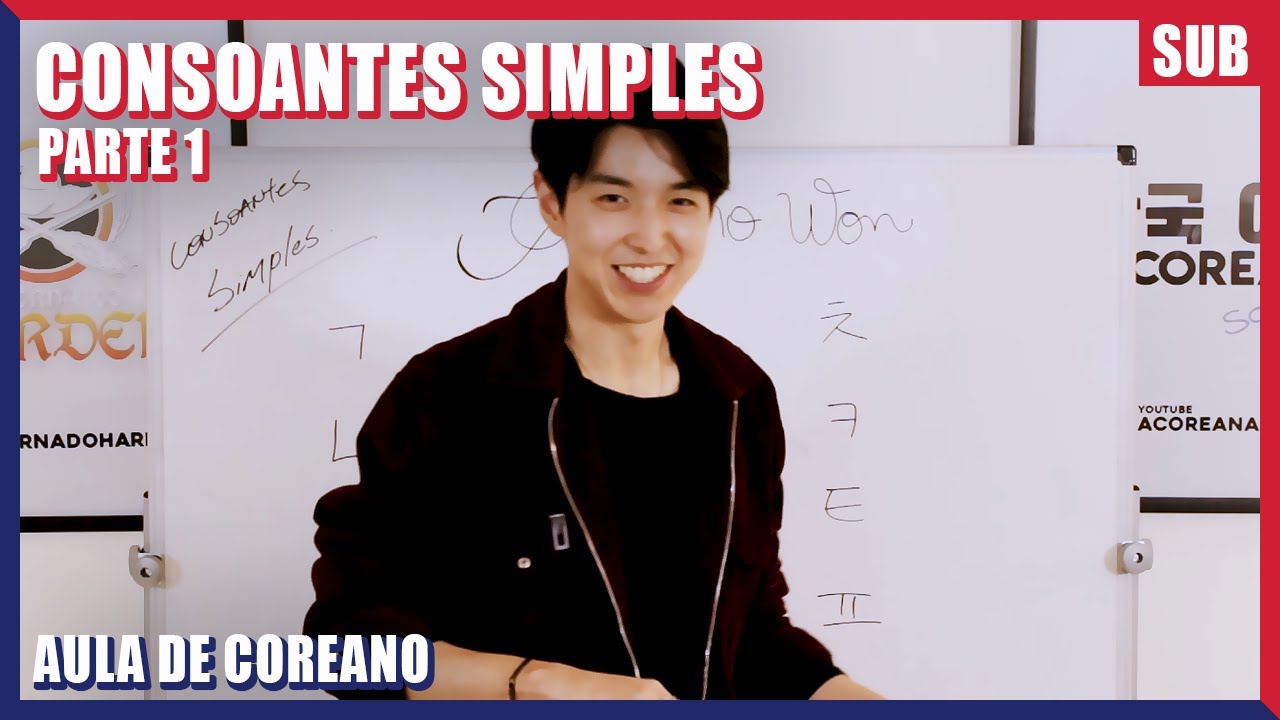 AULA DE COREANO 2 - CONSOANTES SIMPLES (Parte 1) | #COREANO WON