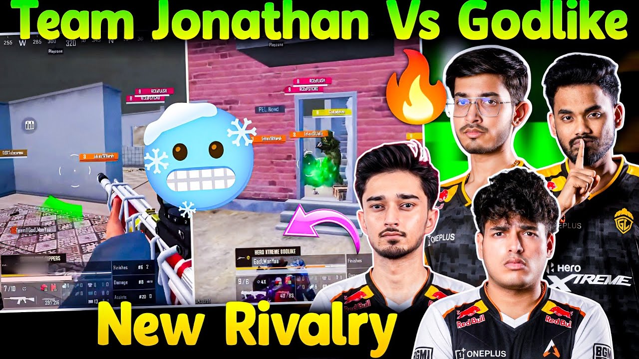 Team Jonathan vs GodLike😱 Shocked By Hydro🥵 Jonny Org TAG Name Change?😳