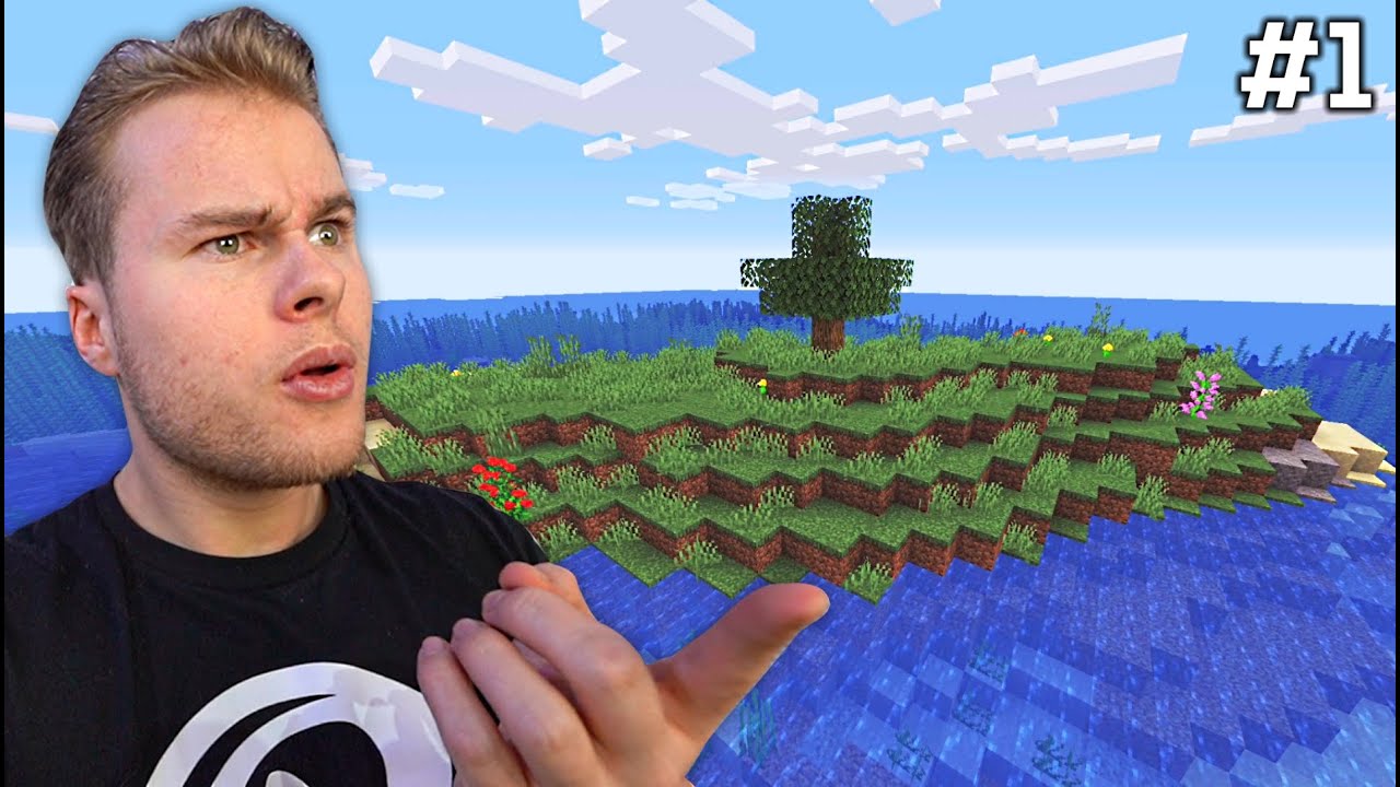 GESTRAND OP EEN ONBEWOOND EILAND! - Minecraft Survival #1 (Nederlands)