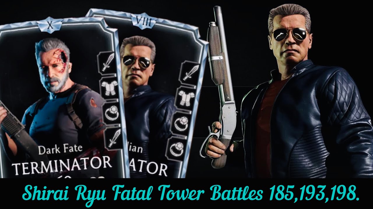 Shirai Ryu Fatal Tower Battles 185,193,198 Fights + Rewards | Guardian & DF Terminator’s Gameplay