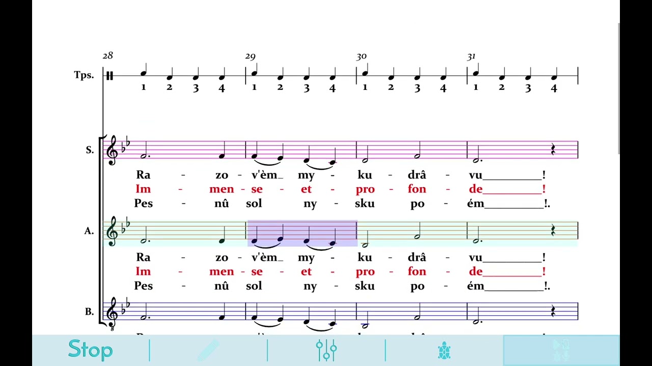 Les Bateliers de la Volga - Alti (chorus play)