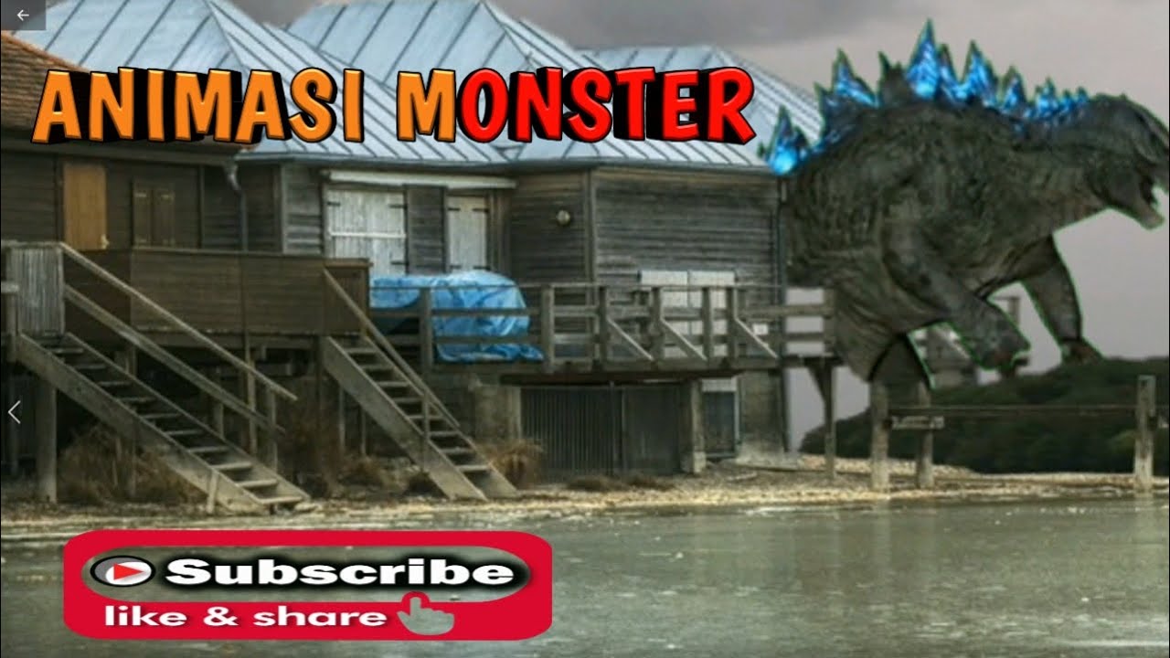 Animasi Monster ngamuk terekam kamera