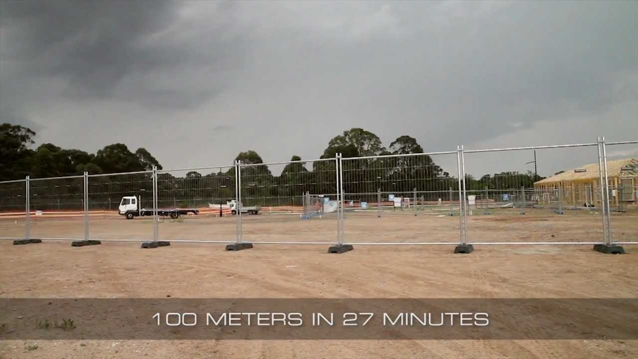 Temporary Fencing Installation (100m) - Fortress Fencing Temp