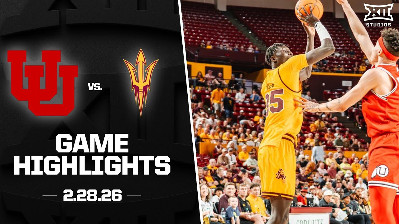 Utah vs. Arizona State Highlights | 2025-26 Big 12 Men's Basketball