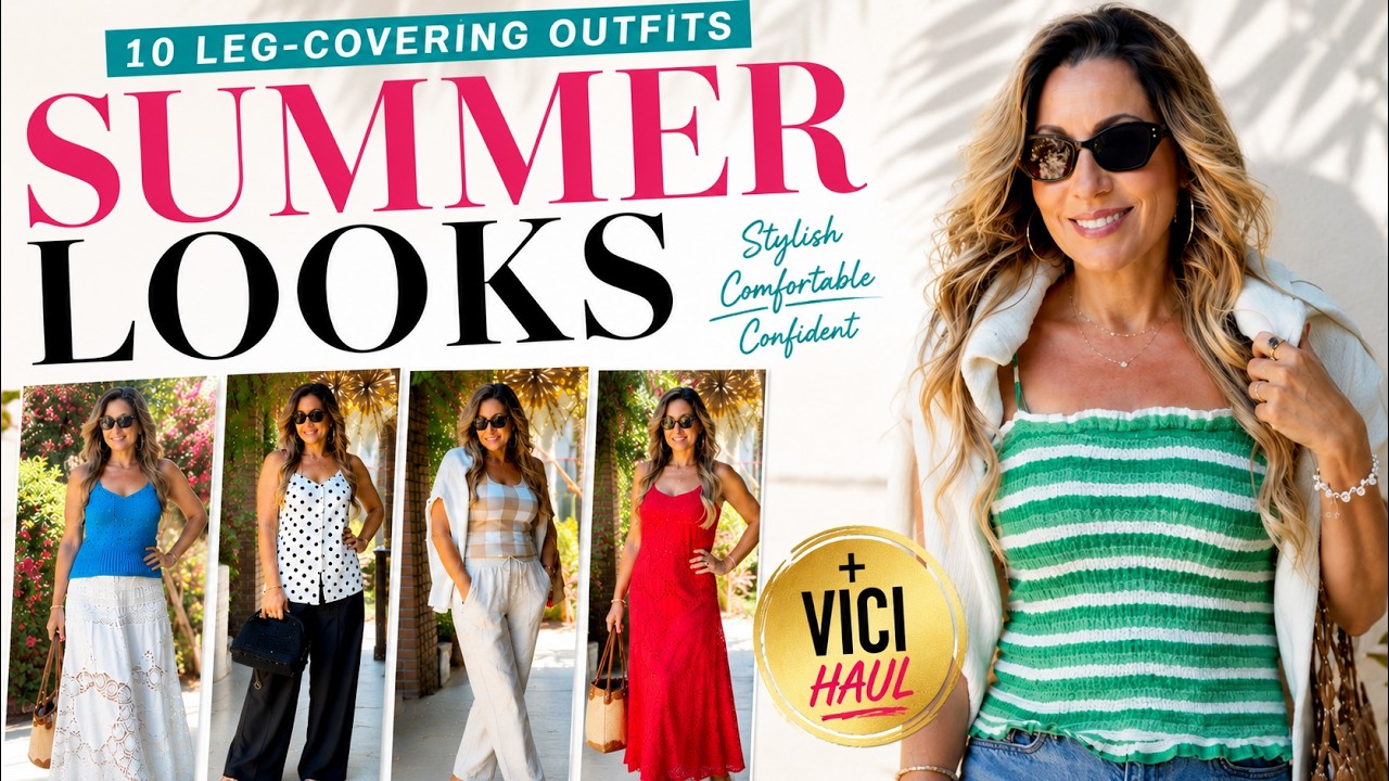 10 Chic Summer Outfits That Cover Your Legs | VICI Haul