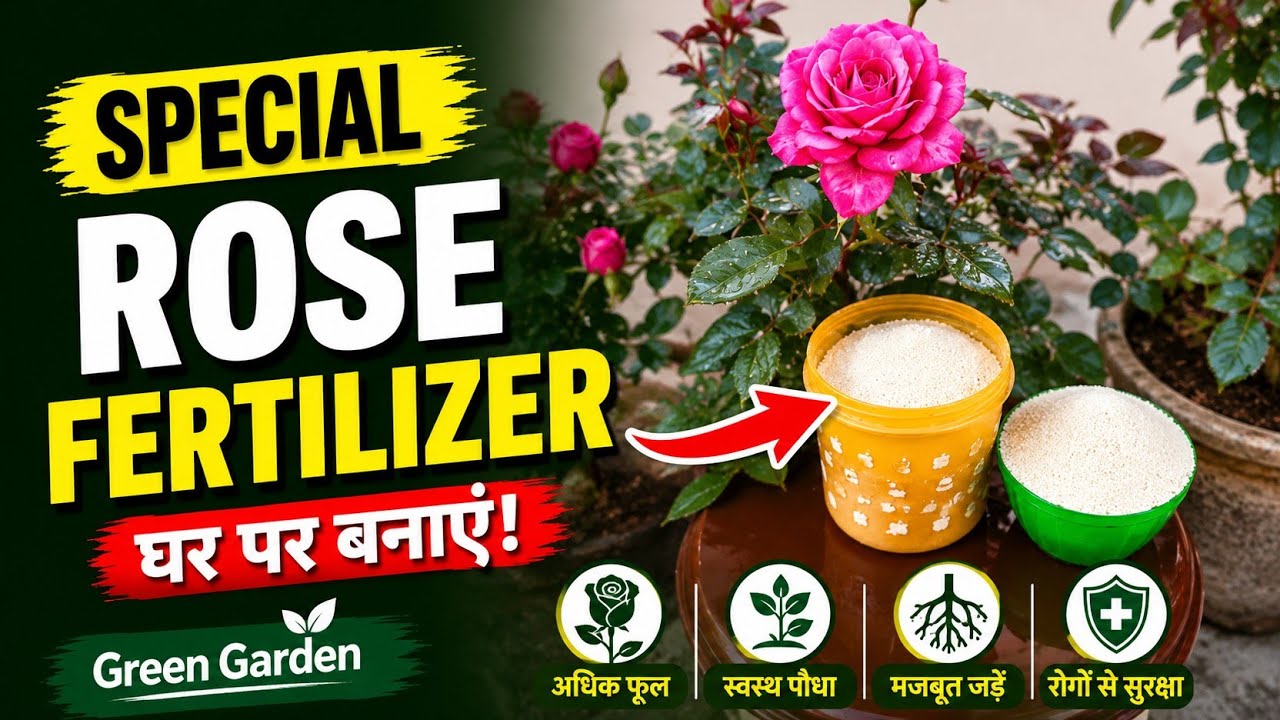 How to make Special Rose Fertilizer ? How to make Green Garden Rose Special Fertilizer ?