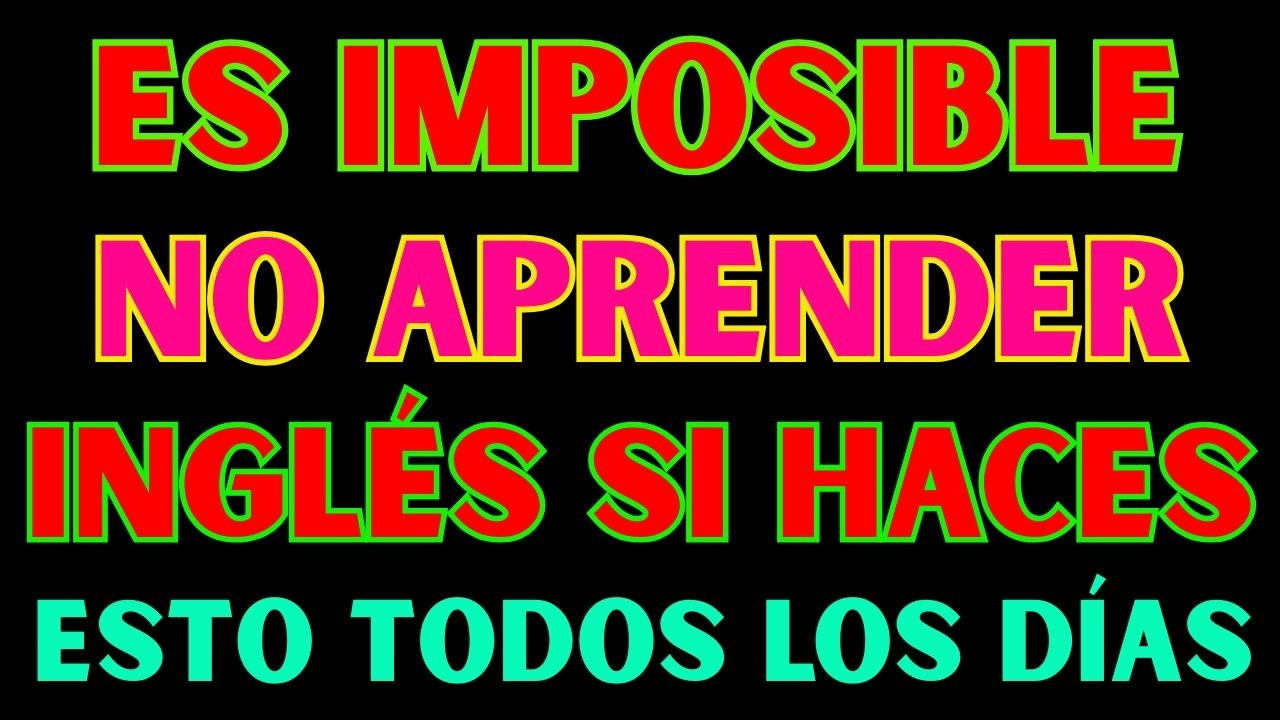 🚀🇺🇸 Aprender inglés NUNCA fue tan fácil (sin reglas, sin estrés)