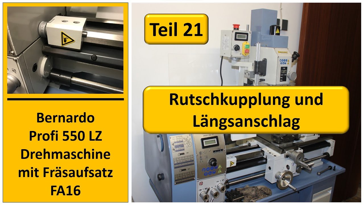 Rutschkupplung und Längsanschlag