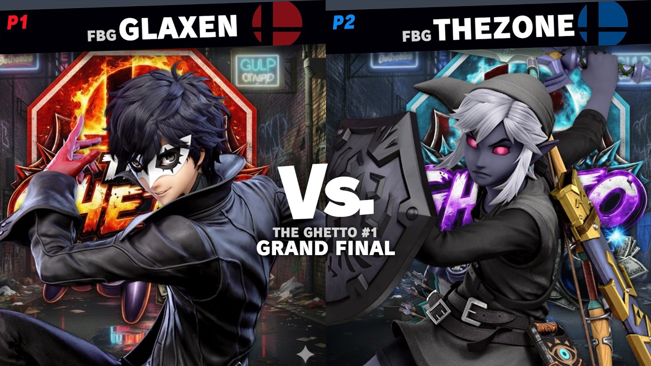 THE GHETTO #1 Grand Final - FBG Glaxen (Joker) Vs. FBG TheZone (Link) SSBU