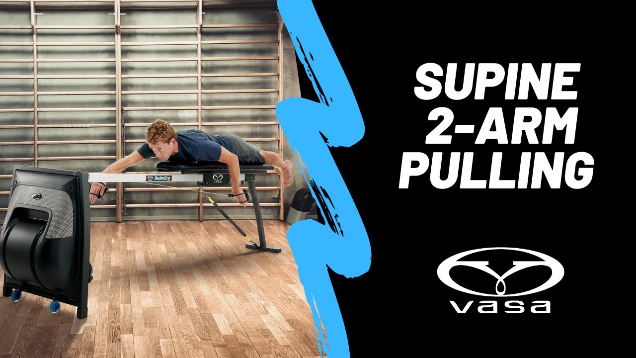 Supine 2-Arm Pulling on the Vasa SwimErg