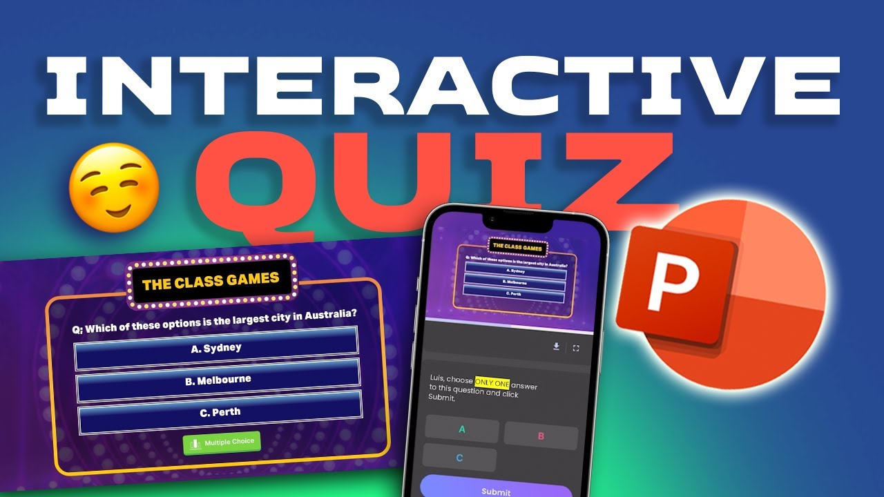 How to make an INTERACTIVE QUIZ in POWERPOINT 🤩
