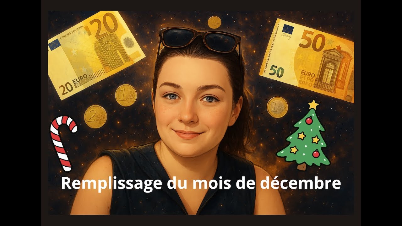 remplissage du dernier mois de l'année - Préparation de Noël - #enveloppesbudget #cashstuffing