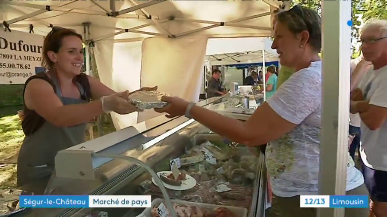 Marché de producteurs à Ségur-le-Château (19)