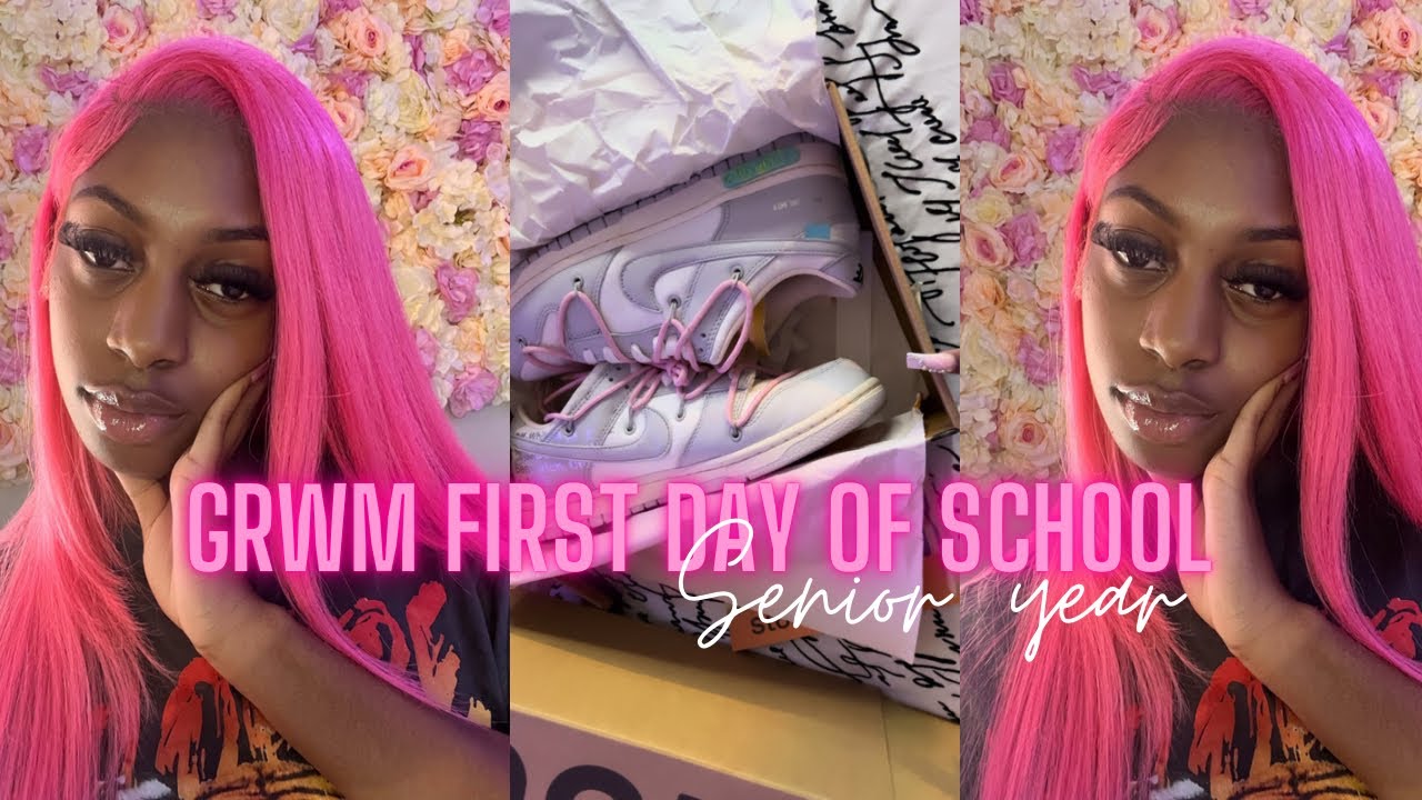 GRWM :FIRST DAY OF SCHOOL | SENIOR YEAR + school vlog