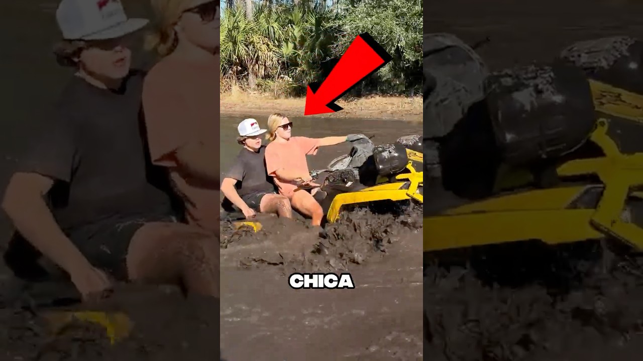 Esta chica venci&oacute; el barro con su cuatrimoto 💪
