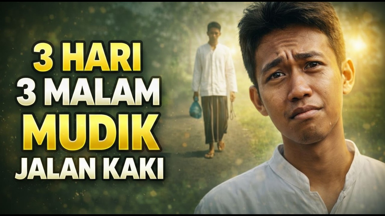 Semua Santri Dijemput Saat Mudik… Santri Miskin Ini Jalan Kaki 3 Hari 3 Malam, Lalu Terjadi Ini!